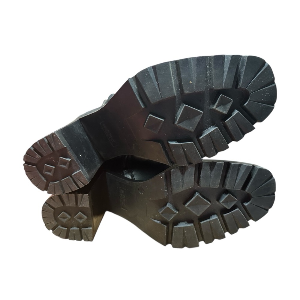 Harley-Davidson Adina Black Leather 3.75” Heeled Laced Moto Riding Boots - Picture 7 of 10